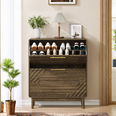 Rangement à chaussures 31,5 po Mid-Century