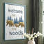 Welcome to the Woods, reproduction encadrée - bois massif-2003516585-2003516595