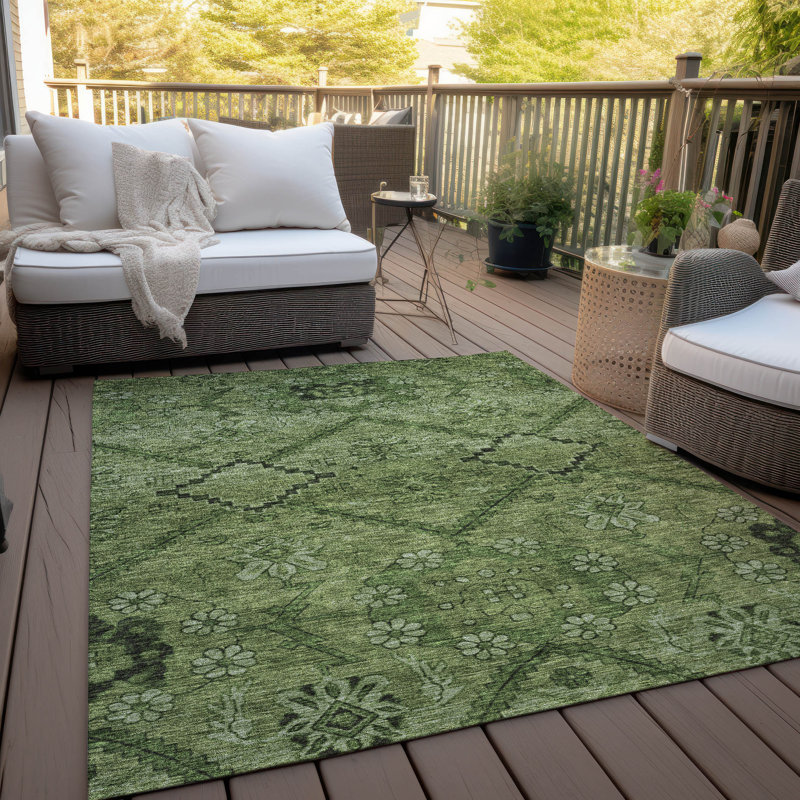  Tapis d'entrée antidérapant Malchow, Rectangle 5 pi x 7 pi 6 po