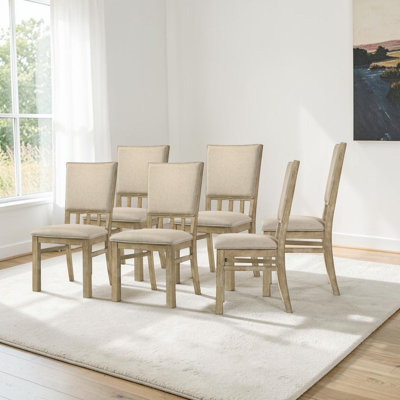 Chaise de salle à manger en tissu l 19 po Amando