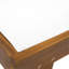 Chaise longue d'extérieur en filet blanc Albin - Profitez du confort avec du bois et de la robustesse