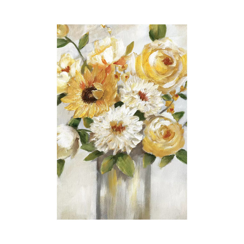 «Sunshine Bouquet» par Nan - impression, H 48 po x l 32 po x P 1,5 po, Toile tendue