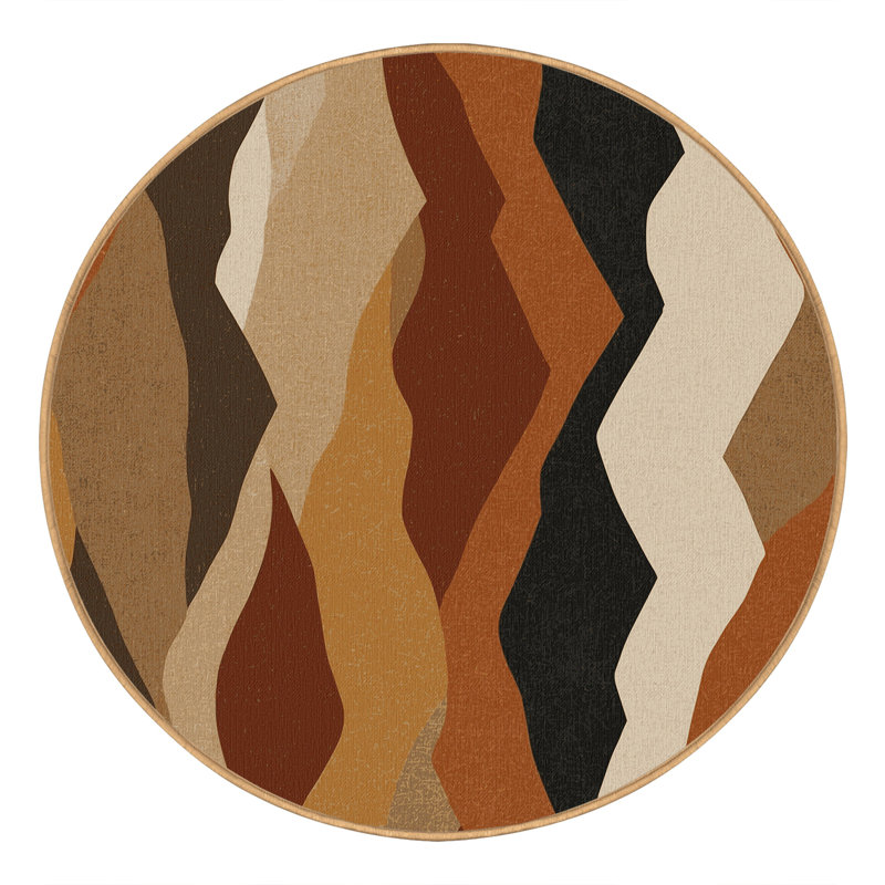 Sable Trails Rug, Round 3'