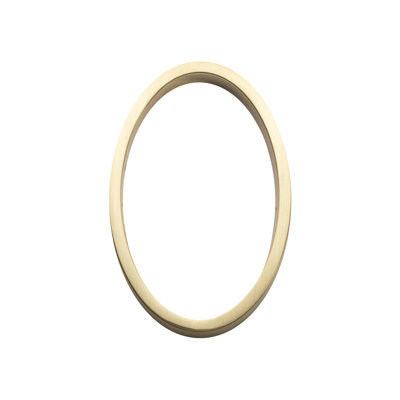 Floating House Number 5", No. 0 Satin Brass