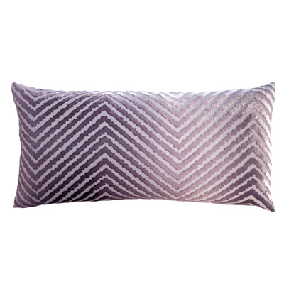 Chevron Velvet Rectangular Pillow Cover & Insert