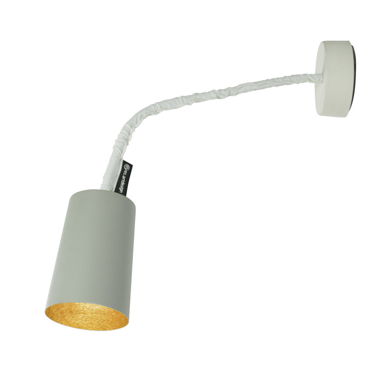 Armed Sconce, Grey/Gold