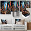New York City Time Square Lights II - art mural en métal New York City-101153977
