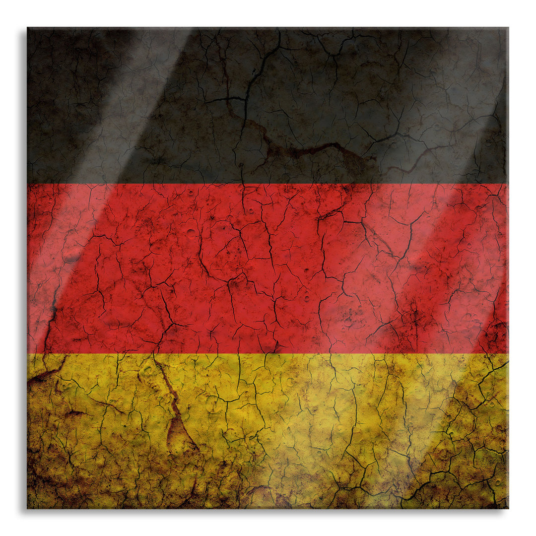 Glasbild "Deutsche Flagge"