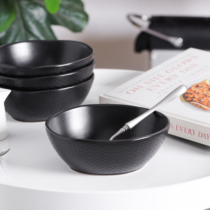 Stone Lain Abigael Bowl Set Stoneware, Black