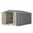 10 ft. W x 12 ft. D Outdoor Metal Storage Shed Foundation Kit Included