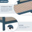 Canapé d'extérieur en aluminium Latitude Run®, ensembles de canapé de patio, canapé modulaire de patio, ensembles de conversation pour meubles