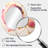 Pink Liquid Swirl - Modern Oval Wall Mirror-2012904322