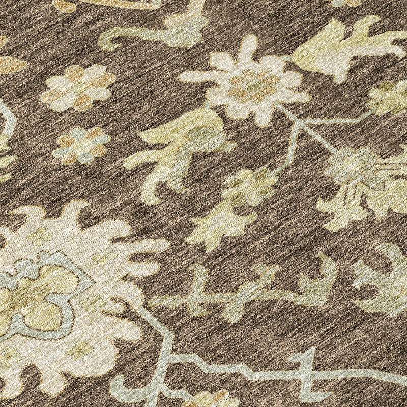 Tapis d'intérieur / extérieur brun Louis , 8 pi x 10 pi