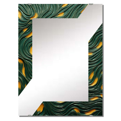 Title Flow - Abstract Tile Mirror Wall Decor MIR136355