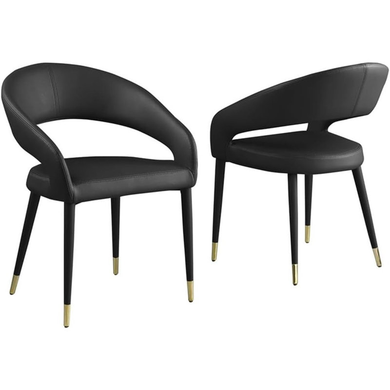 Chaise moderne en similicuir