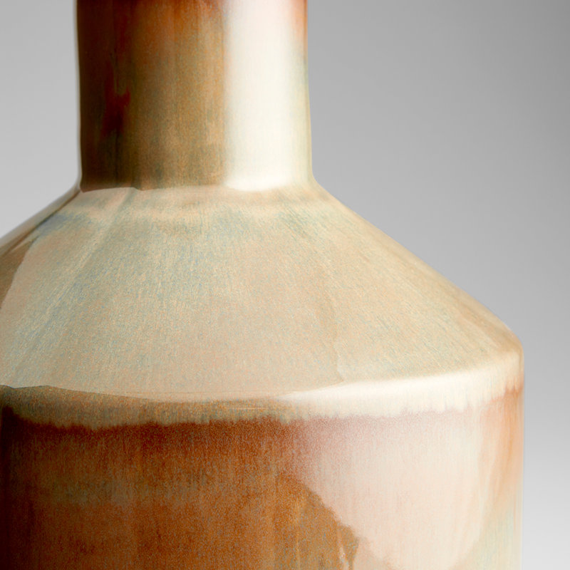 Marbled Dreams Ceramic Table Vase, 16" H x 8.75" W x 8.75" D