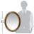 Victorian Oval Plastic Wall Mirror 30 Inches - Brushed Gold