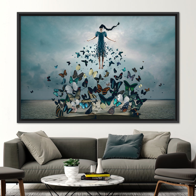 Print on Canvas, Black Floater Framed, 40 cm H x 60 cm W