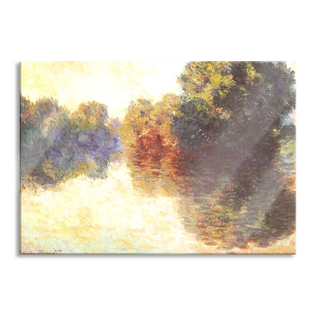 Glasbild Claude Monet - Waterloo Brücke