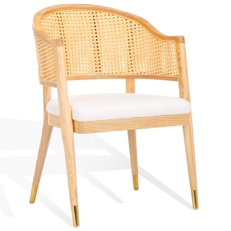 Arm Linen Chair, Natural/Gold