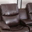 Siège de cinéma inclinable manuel en cuir végétalien avec porte-gobelet et rangement Ganiyah-95860422