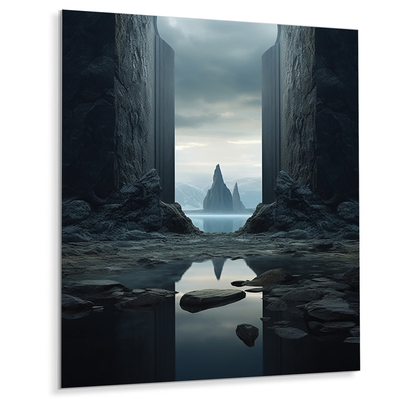 «Mind-Blowing», art mural surréalisme en métal, H 40 po x l 30 po x P 1,5 po