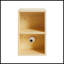 Meuble-lavabo mural de 48 po avec lavabo en céramique blanche, 2 tablettes de rangement et 1 porte à fermeture en douceur, fabrication en contreplaqué écologique