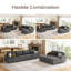 Canapé-lit modulaire en U avec espace de rangement Anureet-125402462-125402458-125402460