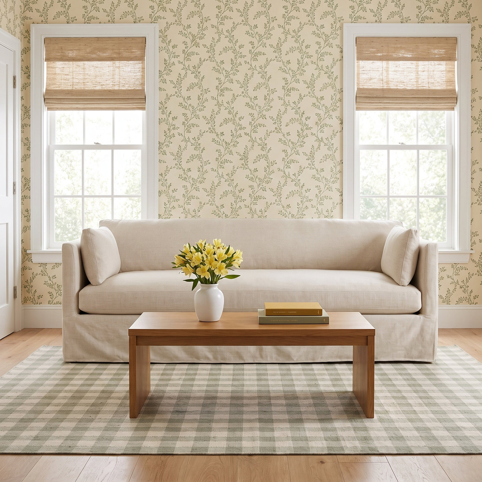 Madeline 90" Sofa, Natural Linen (11615-19)