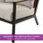 Tansi 3 Person Steel Sofa With Faux Leather Wicker