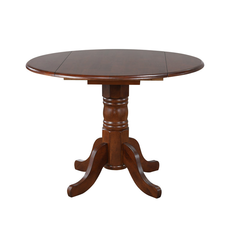 Azizi Extendable Solid Wood Dining Table, Brown