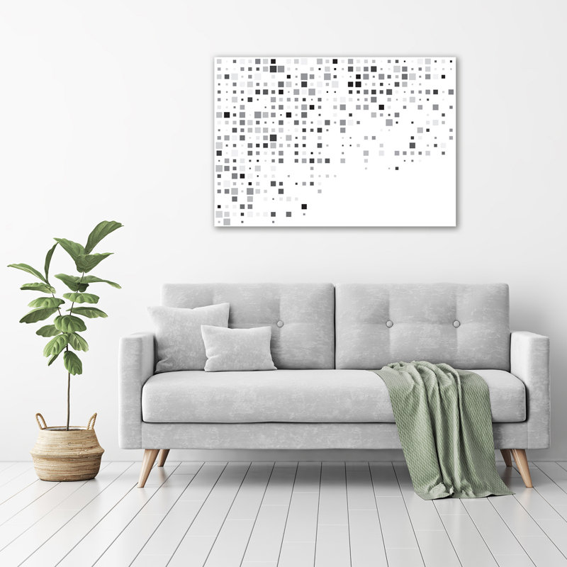 Abstraction Squares - No Frame Print on Canvas
