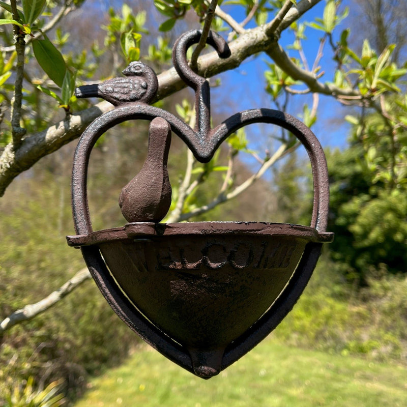 Emeraude Metal Hanging Decorative Bird Feeder
