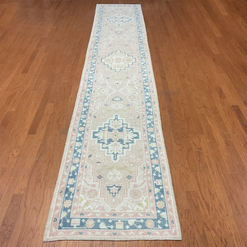 Chemin de table en laine Oushak turc fait à la main Herat