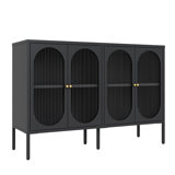 47" W Metal Accent Cabinet Sideboard Buffet Cabinet