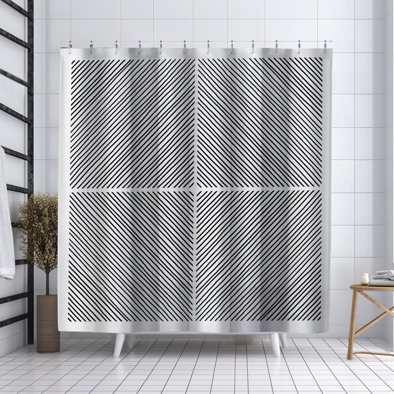 Rideau de douche Coco, Noir