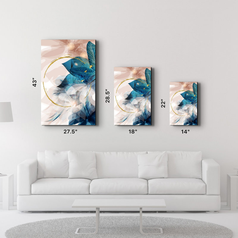 Peinture murale élégante en verre trempé 18,1 po x 28,3 po | 100% verre trempé, épaisseur: 0,16 pouce | Imprimé UV pour des couleurs éclatantes et une durabilité | Parfait pour la décoration intérieure et l'esthétique moderne