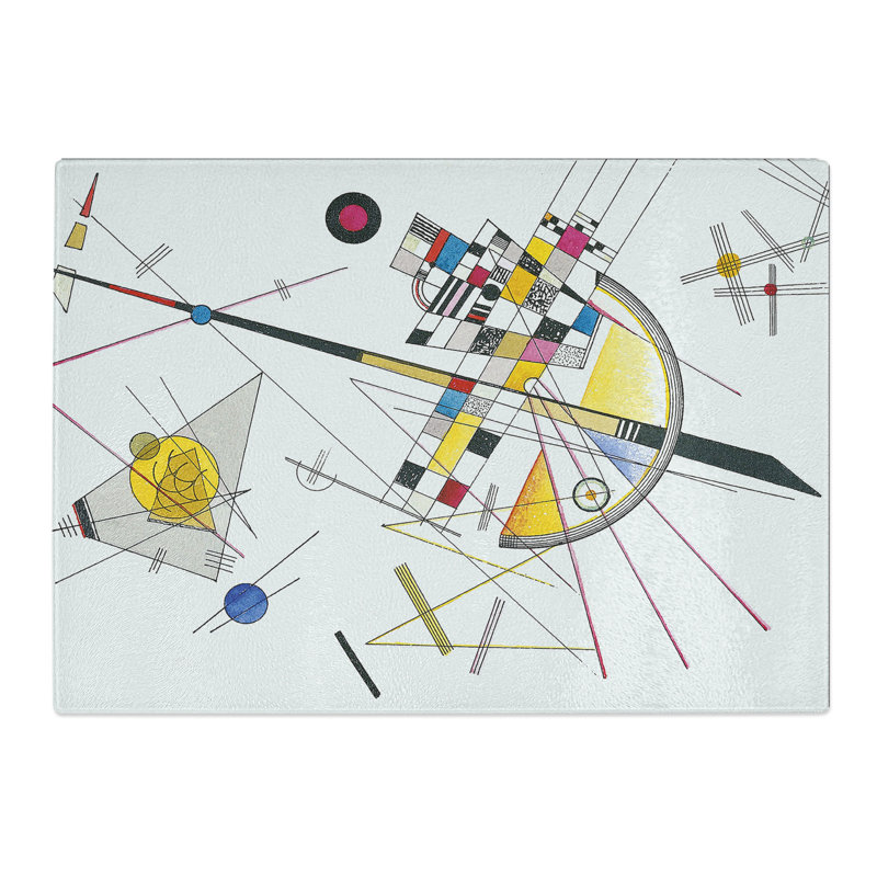 Delicate Tension by Wassily Kandinsky Chopping Board, 28.5cm W x 39cm L