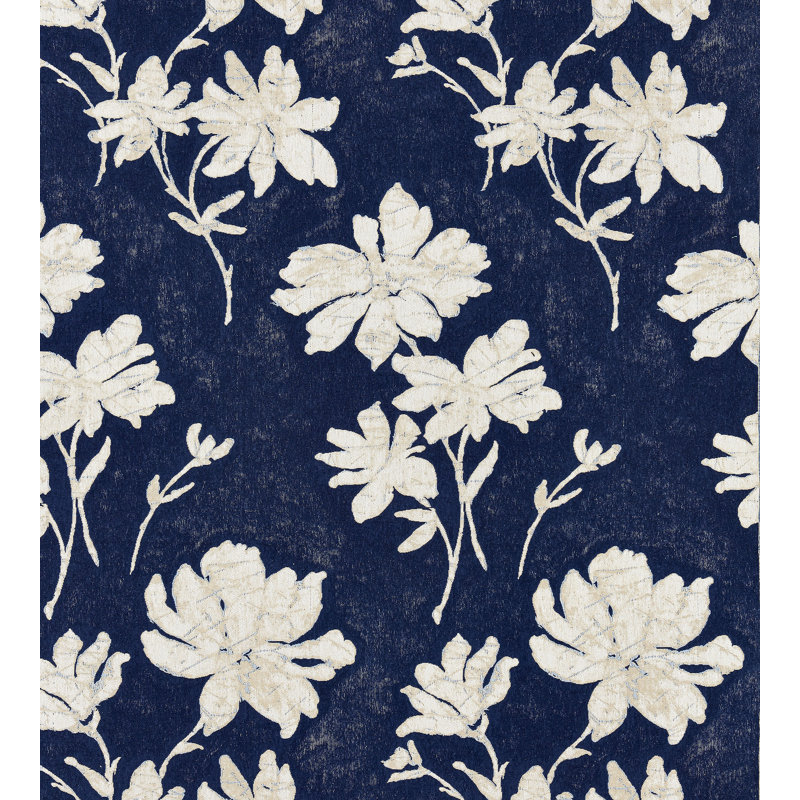 Merchante Flore Batik Fabric, Indigo