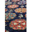 Tapis bleu marine / cramoisi unique 2 pi 7 po x 9 pi 7 po Khotan Garden