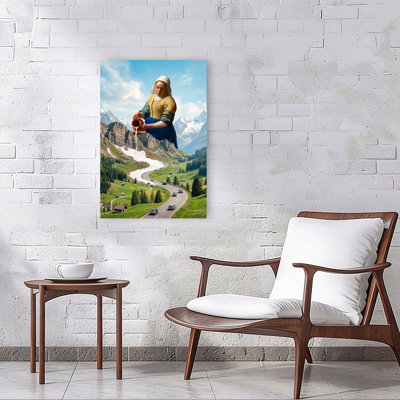 Surreal Mountain Milkmaid Dramatic Surreal Abstract Landscape Mountain Wall Art