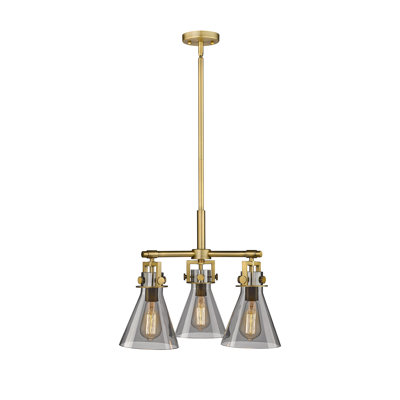 Luminaire suspendu sur tige 3 lumières Slatington