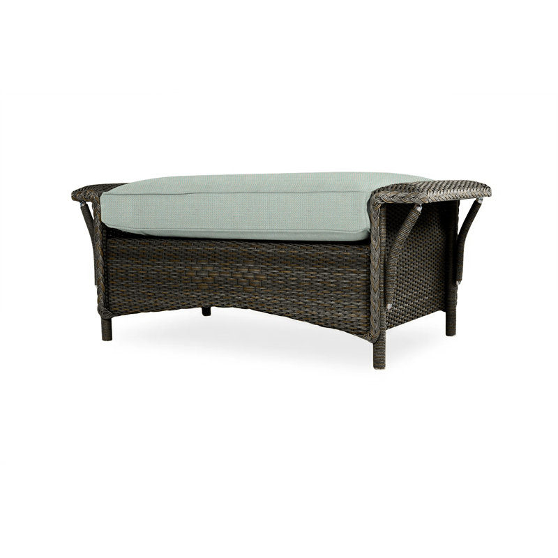 Nantucket Outdoor Ottoman, Beach Natural, Mink