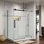60'' W x 34.5" D x 76'' H Walk In Frameless Rectangle Shower Enclosure