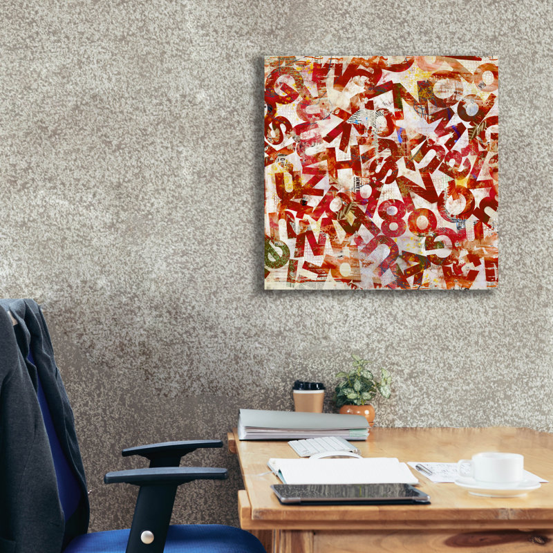  «Eloquent Symphony 5» par Laura Gibson, art mural sur toile, 26 po x 26 po