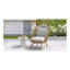 Chaise longue pivotante en osier Ellis
