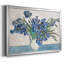 Blue Irises, reproduction d'art sur toile-40248145-40248146