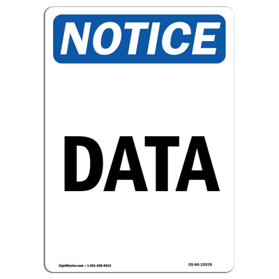 OSHA Notice - Data Sign
