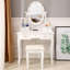 Ensemble de coiffeuse et tabouret de maquillage