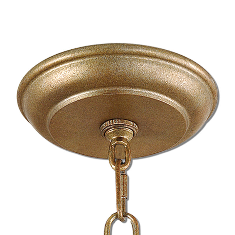 Lustre tambour 6 lumières à abat-jour Archambault